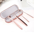 Tongue Scraper for Adults 3 Pcs Metal Tongue Cleaner with Silver Storage Case Stainless Steel Mouth Scrubber for Fresh Breath