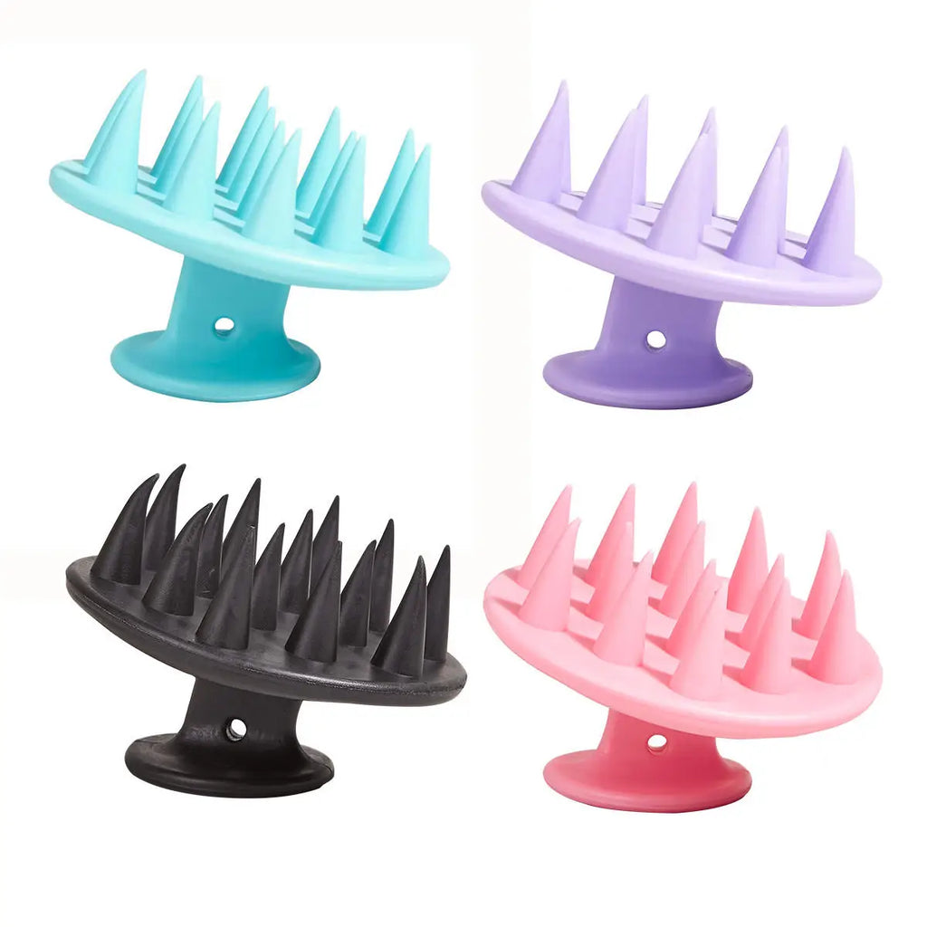 Cepillo de silicona para masaje de cabeza y cuero cabelludo, cepillo de silicona para el cuerpo, peine para lavar el cabello, cepillo de ducha para baño de spa, herramientas de peluquería para salón.